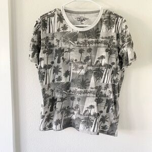 Eighty Eight Youth Small Boys Black & White Palm Tree T Shirt Fits Ages 10-12